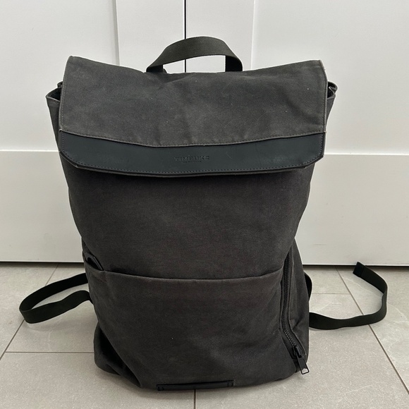 Timbuk2 Foundry Canvas and Leather Laptop Backpack - Picture 1 of 14